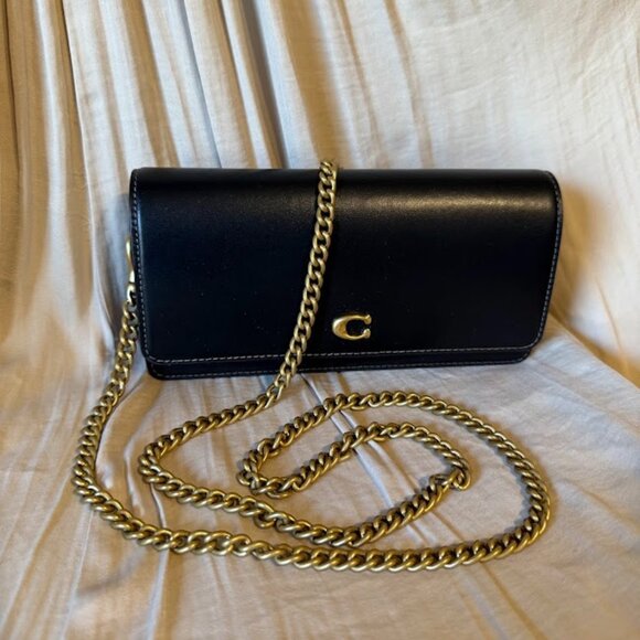 COACH Evie Long Wallet with Chain - Picture 2 of 8